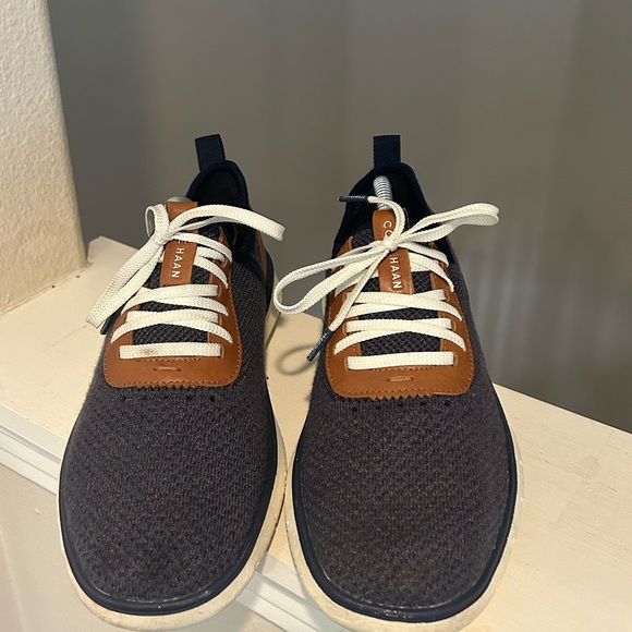 Cole Haan (Mens 10) Zerogrand Generation Stitchlite Lace Up Shoes Gray Knit Used - Picture 6 of 9